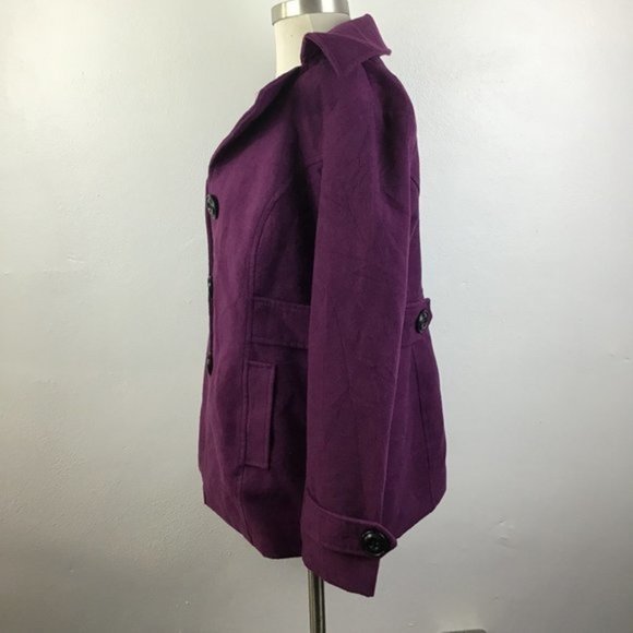 Centigrade Outerwear Pea Coat Purple Size XSmall - Picture 10 of 11
